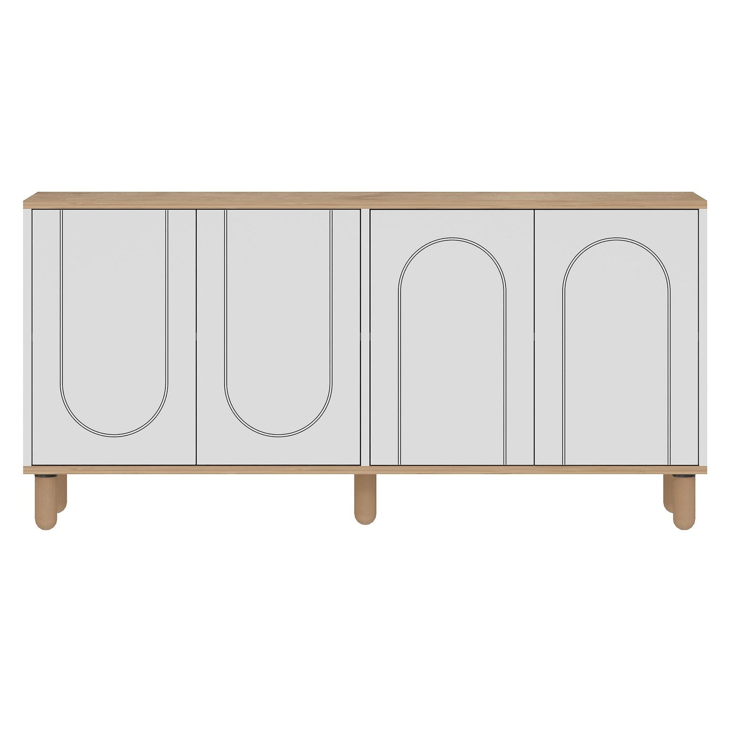 Μπουφές Sapphire Δρυς
Λευκό 150x36x73cm | 327ODS1354