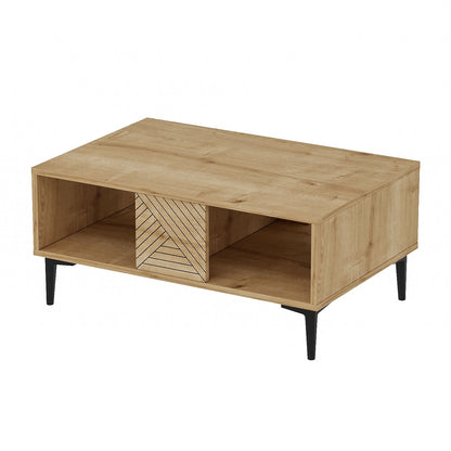 Τραπεζάκι Σαλονιού Δρυς Sapphire 90 x 60 x 40,6 εκ GR327ODS1401