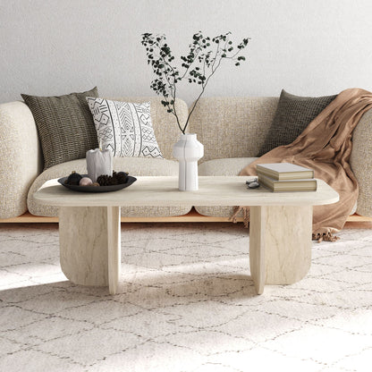Τραπεζάκι Σαλονιού Travertine 120 x 60 x 41,4 εκ GR327ODS1409
