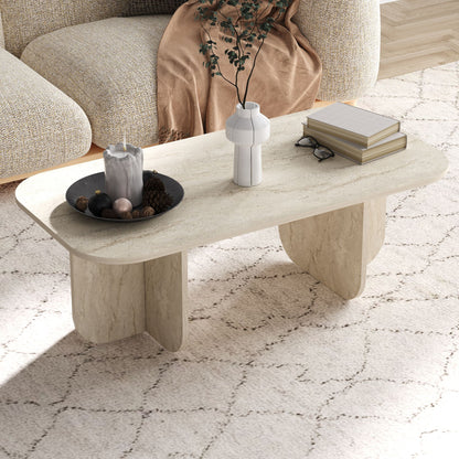 Τραπεζάκι Σαλονιού Travertine 120 x 60 x 41,4 εκ GR327ODS1409