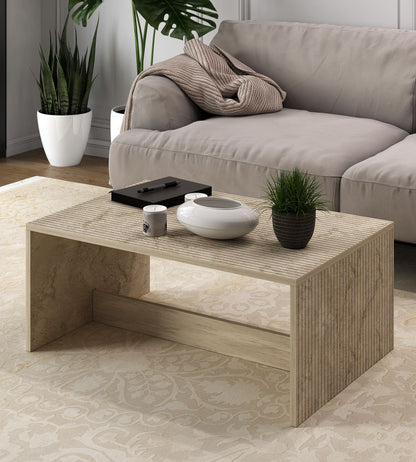 Τραπεζάκι Σαλονιού Travertine 90 x 60 x 41,4 εκ GR327ODS1414