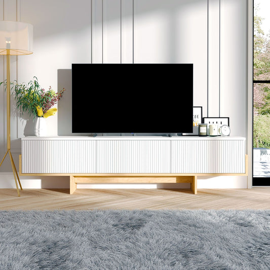Έπιπλο Τηλεόρασης TV Βάση Σύνθεση Λευκό Sapphire Δρυς | 327ODS1605