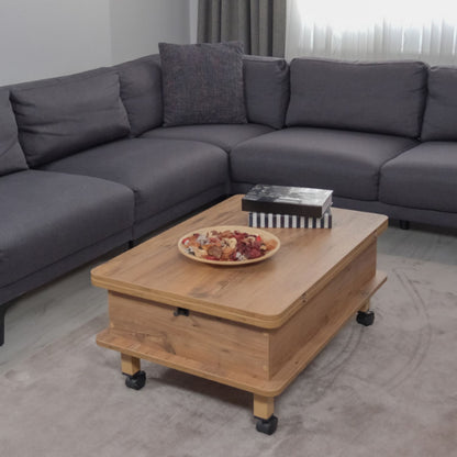 Τραπεζάκι Σαλονιού Pine 90 x 60 x 40 εκ GR331KVN1108