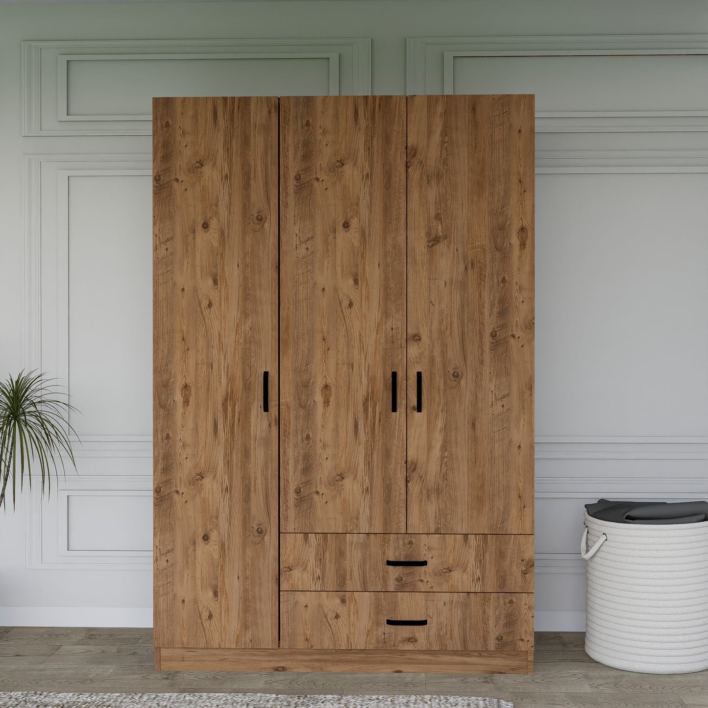 Ντουλάπα 120x181x45 εκ Καρυδί 350MWD1109