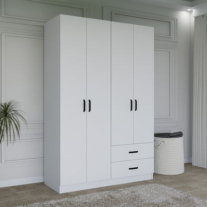 Ντουλάπα 120x180x45 εκ Ματ Λευκό 350MWD1112