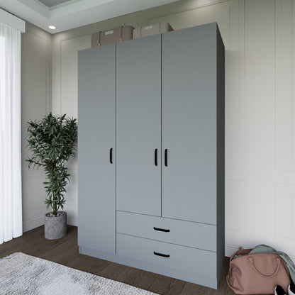 Ντουλάπα 120x181x45 εκ Γκρι 350MWD1116