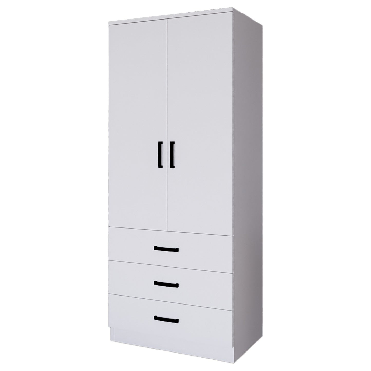 Ντουλάπα 60x174.8x47 εκ Ματ Λευκό 350MWD1117