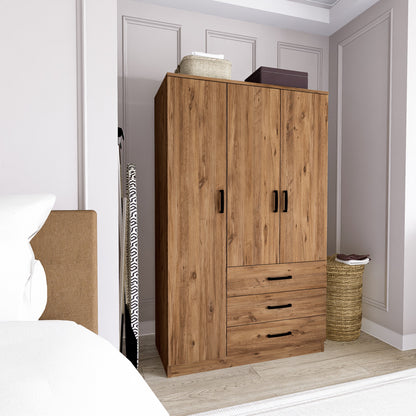 Ανοιχτή Ντουλάπα Γκαρνταρόμπα Κρεβατοκάμαρας και Κλειστή Συρταριέρα Κρεμάστρα Ρούχων Συρταριέρα 350MWD1119