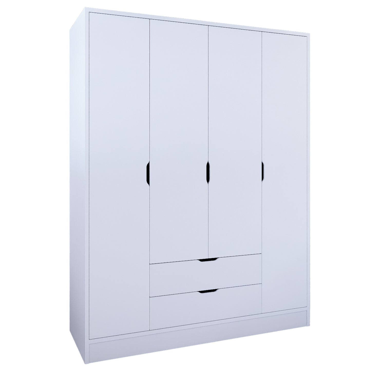 Ντουλάπα 140x182x45 εκ Ματ Λευκό 350MWD1121