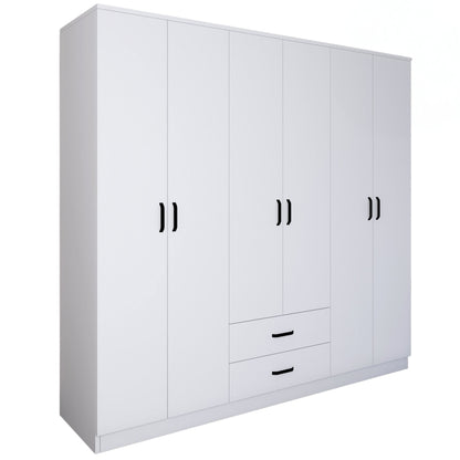 Ντουλάπα 180x190x45 εκ Ματ Λευκό 350MWD1129