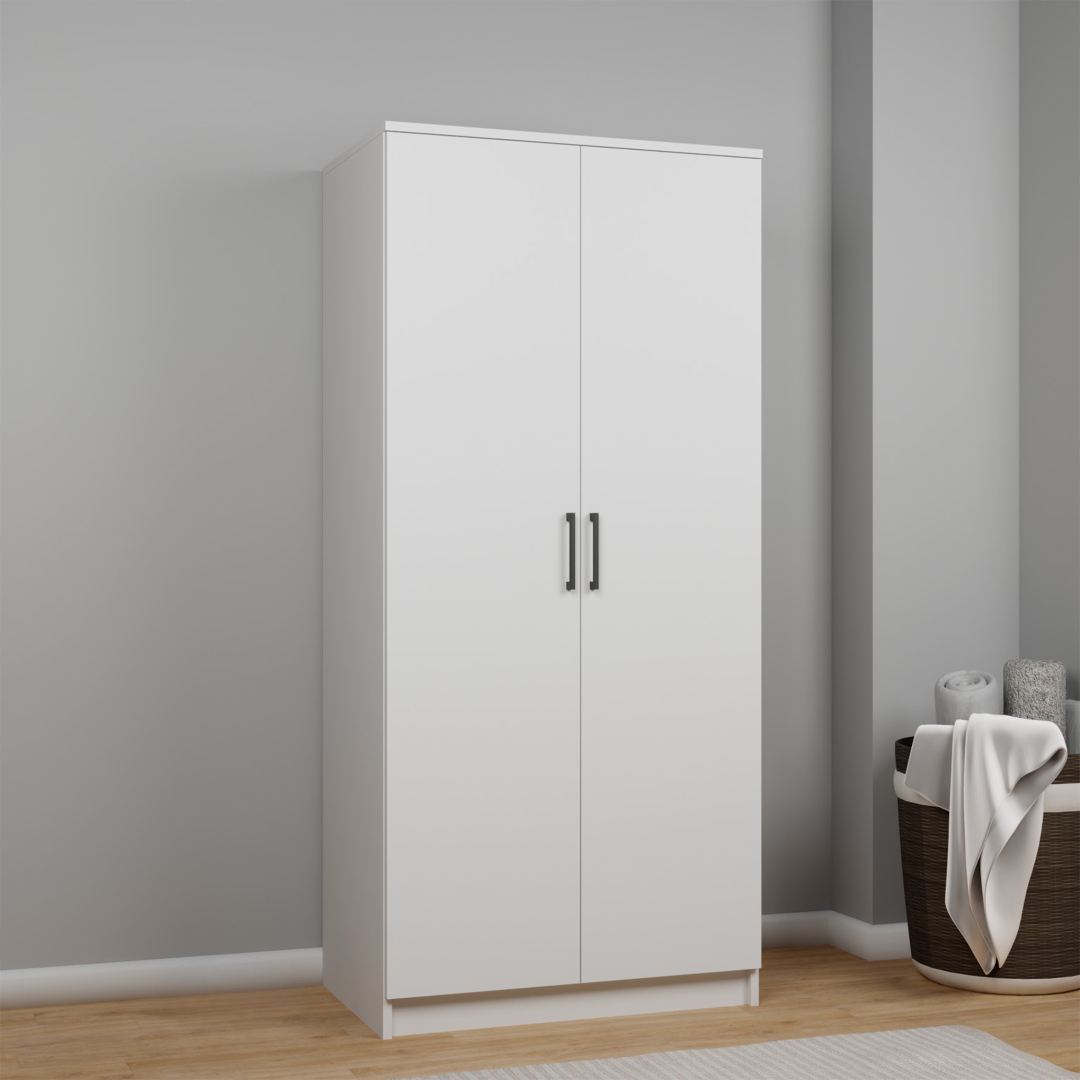 Ντουλάπα 80x180x51.8 εκ Λευκό 350MWD1134