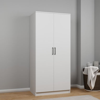 Ντουλάπα 80x180x51.8 εκ Λευκό 350MWD1134