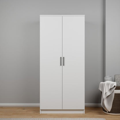 Ντουλάπα 80x180x51.8 εκ Λευκό 350MWD1134