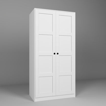 Ντουλάπα 94x190x60 εκ Λευκό 350MWD1137