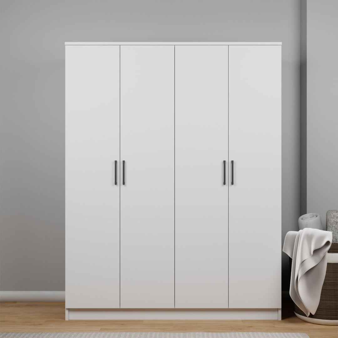 Ντουλάπα 140x180x51.8 εκ Λευκό 350MWD1139
