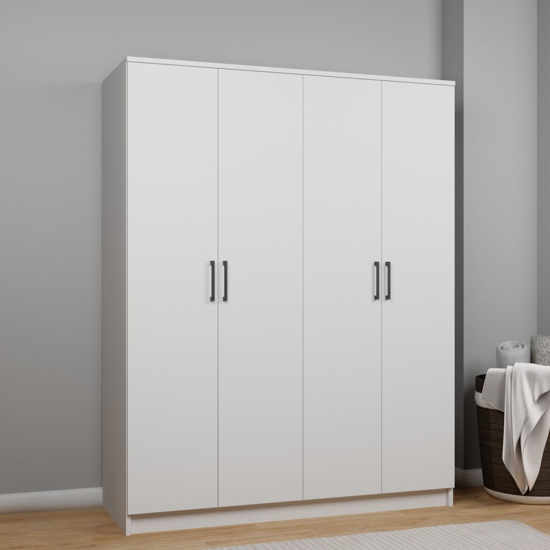 Ντουλάπα 140x180x51.8 εκ Λευκό 350MWD1139