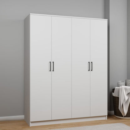 Ντουλάπα 140x180x51.8 εκ Λευκό 350MWD1139