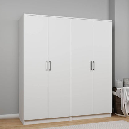 Ντουλάπα 160x180x51.8 εκ Λευκό 350MWD1143