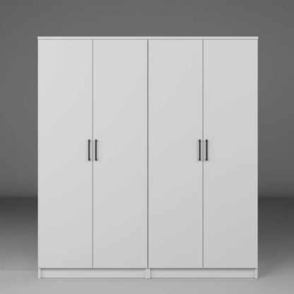 Ντουλάπα 160x180x51.8 εκ Λευκό 350MWD1143