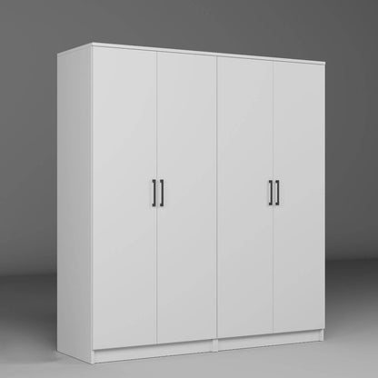 Ντουλάπα 160x180x51.8 εκ Λευκό 350MWD1143
