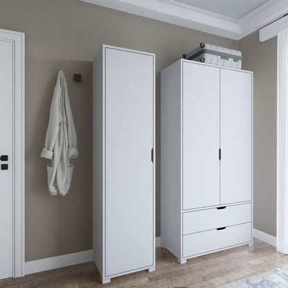 Ντουλάπα 130x183x45 εκ Λευκό 350MWD1146