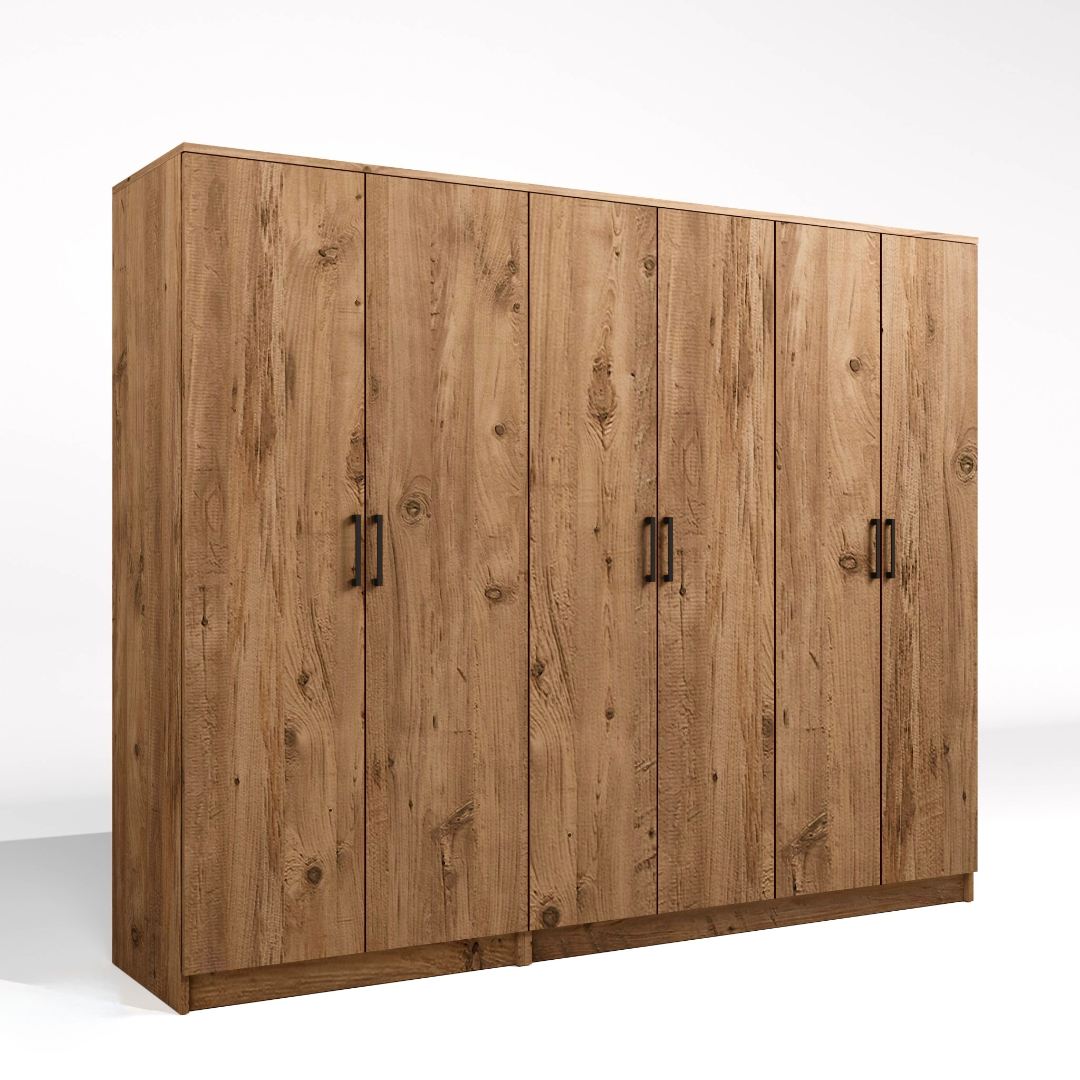 Ντουλάπα 220x180x51.8 εκ Πεύκο Atlantic 350MWD1150