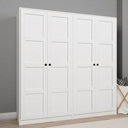Ντουλάπα 188x190x60 εκ Λευκό 350MWD1152