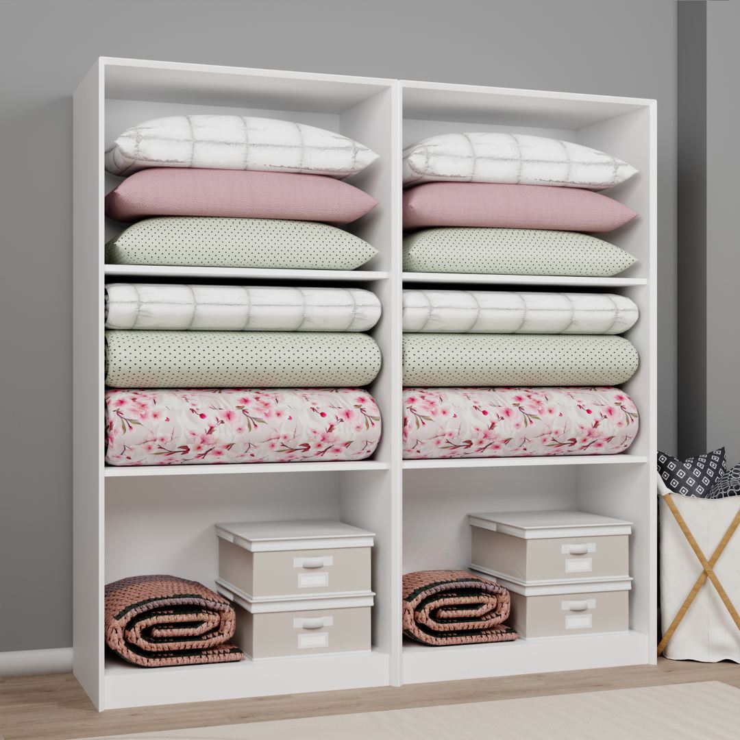 Ντουλάπα 188x190x60 εκ Λευκό 350MWD1153