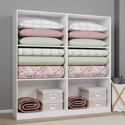 Ντουλάπα 188x190x60 εκ Λευκό 350MWD1153