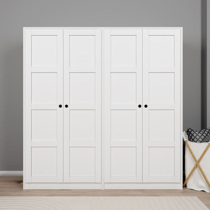 Ντουλάπα 188x190x60 εκ Λευκό 350MWD1154