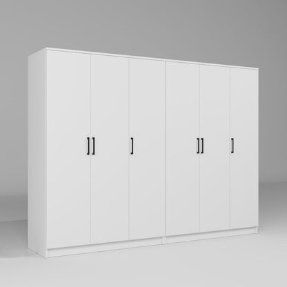 Ντουλάπα 240x180x51.8 εκ Λευκό 350MWD1157