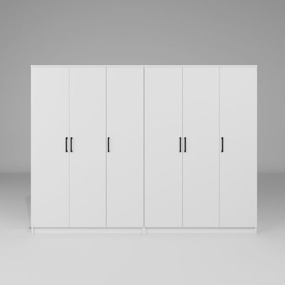 Ντουλάπα 240x180x51.8 εκ Λευκό 350MWD1157