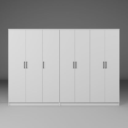 Ντουλάπα 280x180x51.8 εκ Λευκό 350MWD1158
