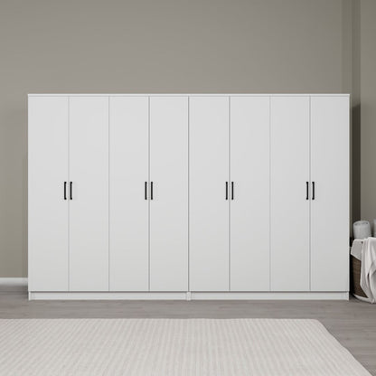 Ντουλάπα 280x180x51.8 εκ Λευκό 350MWD1161