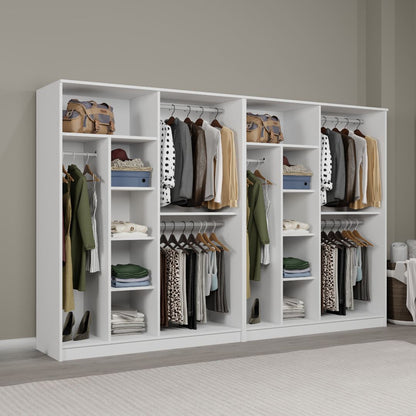Ντουλάπα 280x180x51.8 εκ Λευκό 350MWD1161