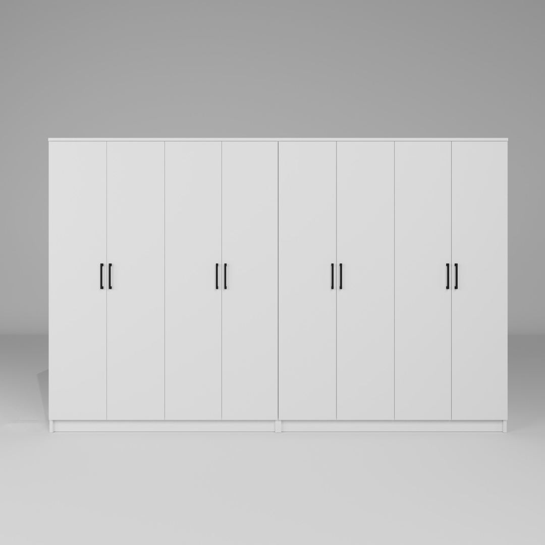 Ντουλάπα 280x180x51.8 εκ Λευκό 350MWD1161