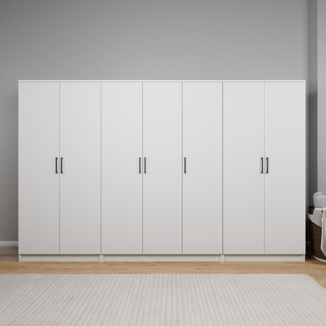Ντουλάπα 280x180x51.8 εκ Λευκό 350MWD1163
