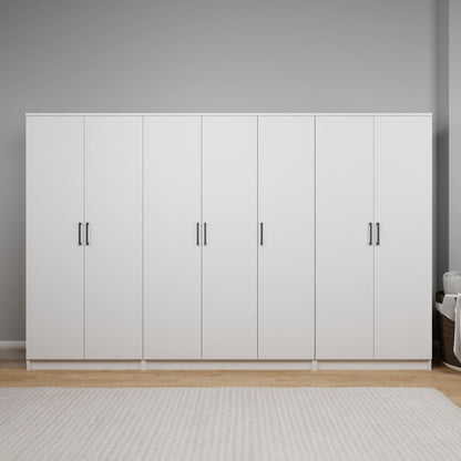 Ντουλάπα 280x180x51.8 εκ Λευκό 350MWD1163