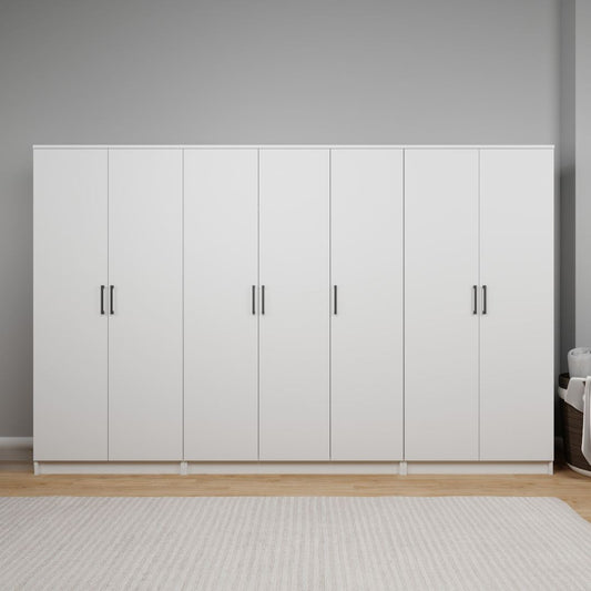 Ντουλάπα 280x180x51.8 εκ Λευκό 350MWD1163