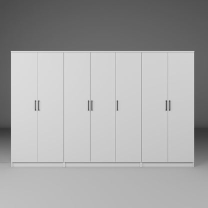 Ντουλάπα 280x180x51.8 εκ Λευκό 350MWD1163