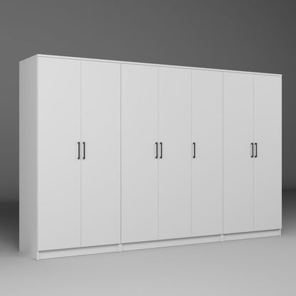 Ντουλάπα 280x180x51.8 εκ Λευκό 350MWD1163