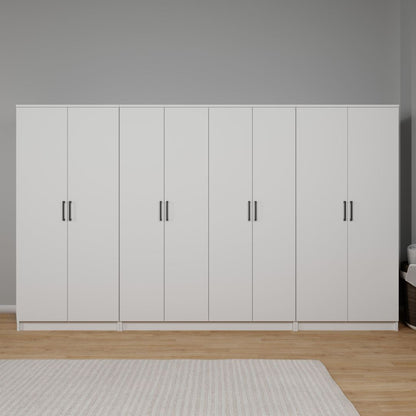 Ντουλάπα 300x180x51.8 εκ Λευκό 350MWD1165