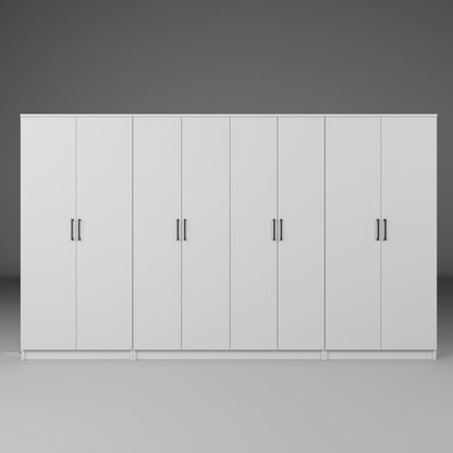 Ντουλάπα 300x180x51.8 εκ Λευκό 350MWD1165