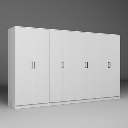 Ντουλάπα 300x180x51.8 εκ Λευκό 350MWD1165