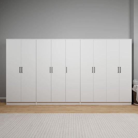 Ντουλάπα 340x180x51.8 εκ Λευκό 350MWD1166