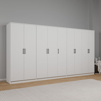 Ντουλάπα 340x180x51.8 εκ Λευκό 350MWD1166