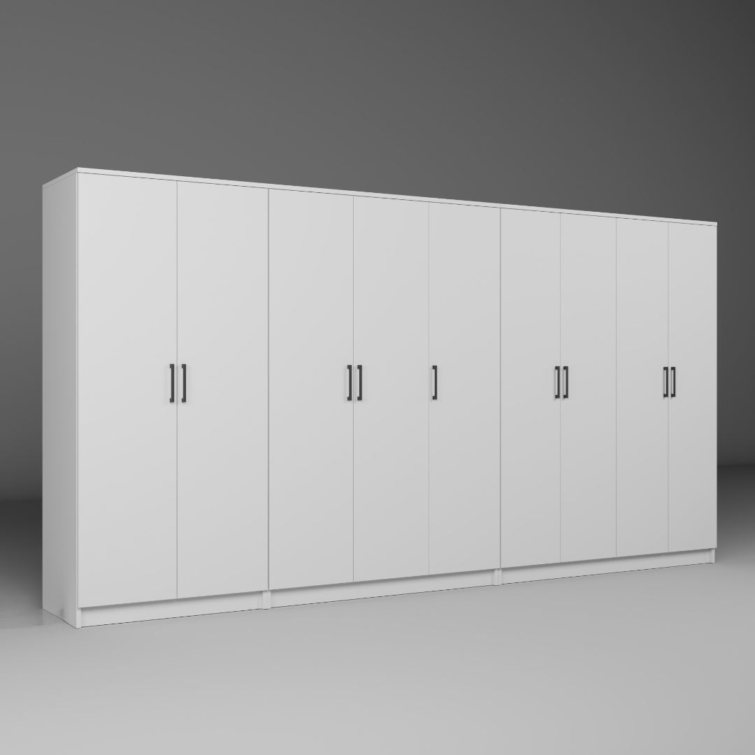 Ντουλάπα 340x180x51.8 εκ Λευκό 350MWD1166