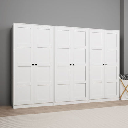 Ντουλάπα 280x190x60 εκ Λευκό 350MWD1169
