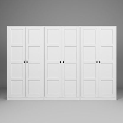 Ντουλάπα 280x190x60 εκ Λευκό 350MWD1169
