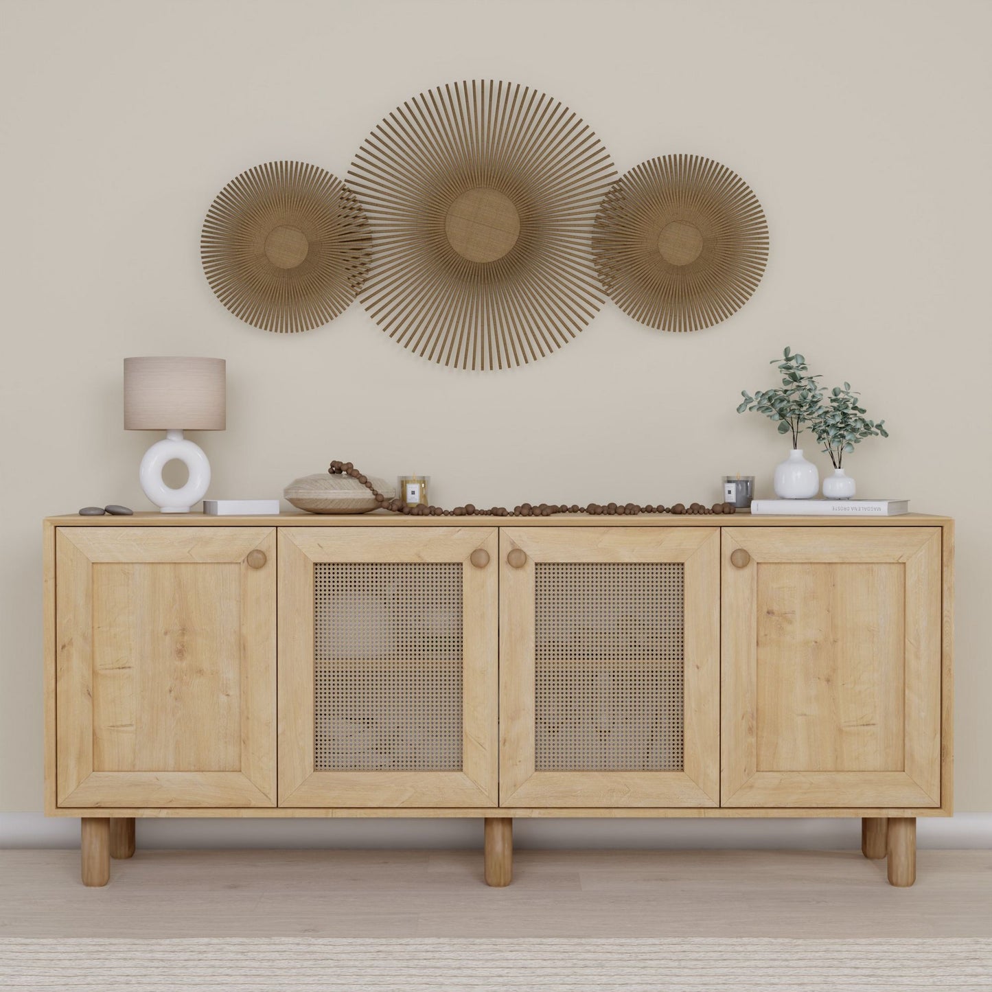 Μπουφές Καρυδί 180x40x75cm | 350MWD1501